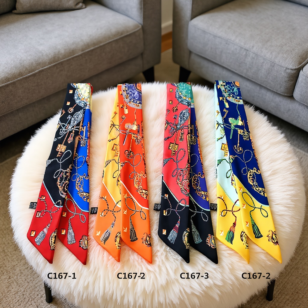 Women Fashion Necktie - Bufanda estampada para las cuatro estaciones,