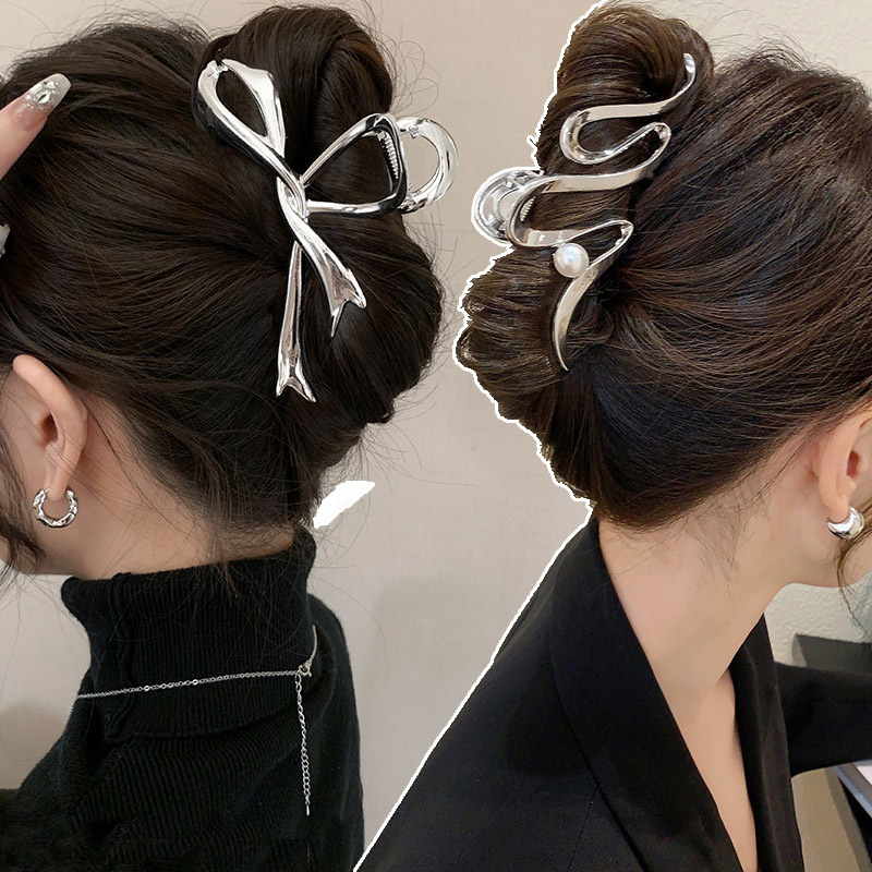 Women'S Fashion Korea - Pinza de pelo hueca Vintage para