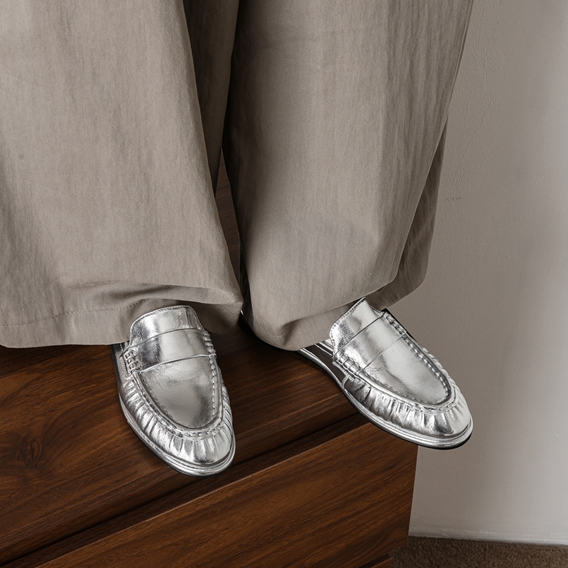 Women'S Fashion Shoes - Mocasines de Mujer de Cuero Genuino