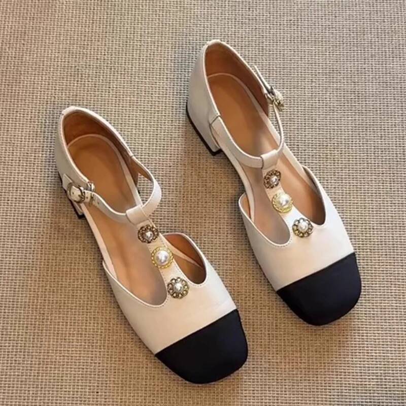 Women'S Fashion Shoes - Sandalias De tacón con punta cuadrada