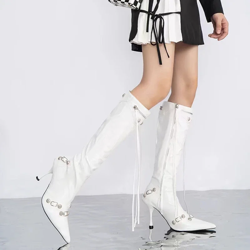 Botas Sexys para Mujer, con Pu - Women'S Fashion Knee High Boots reseña y precio
