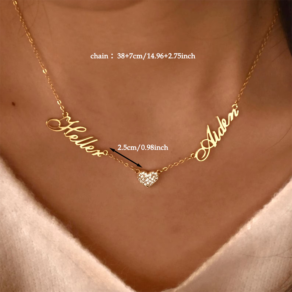 Collar personalizado de dos no - Women Fashion Names reseña y precio