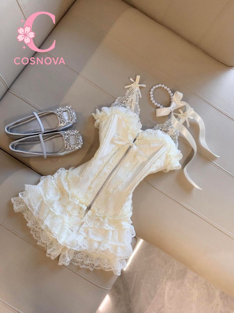 Conjunto de Top Corsé de Encaj - Lace Trim Cami reseña y precio