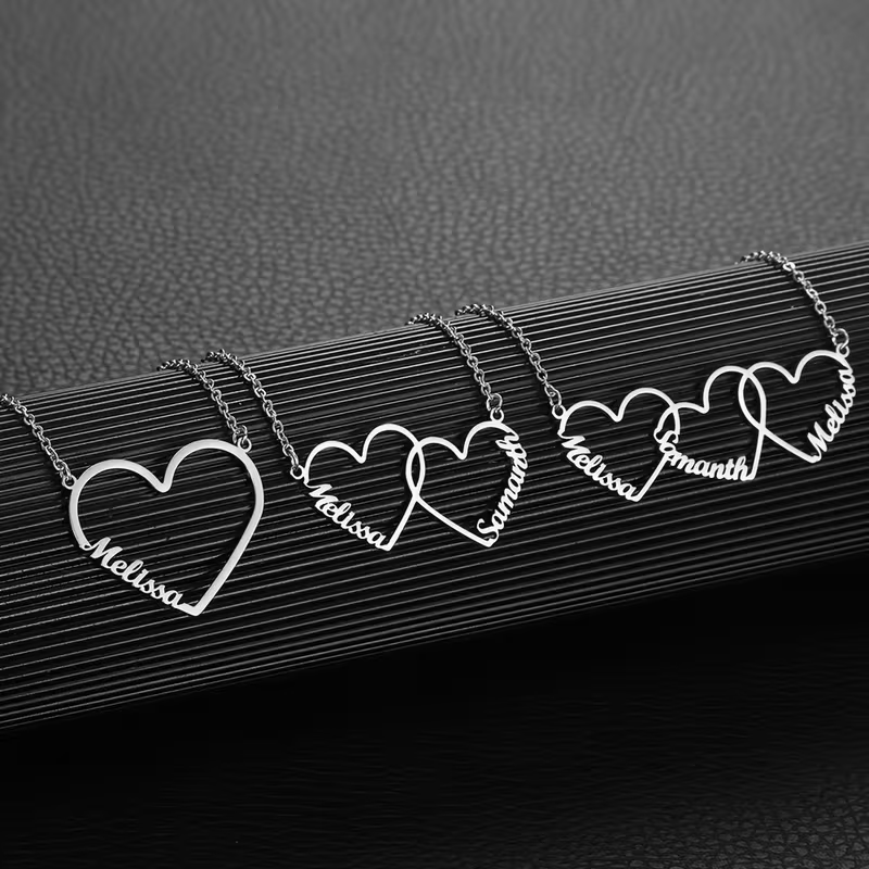Collar con Nombre de Corazón E - Women Fashion Names reseña y precio