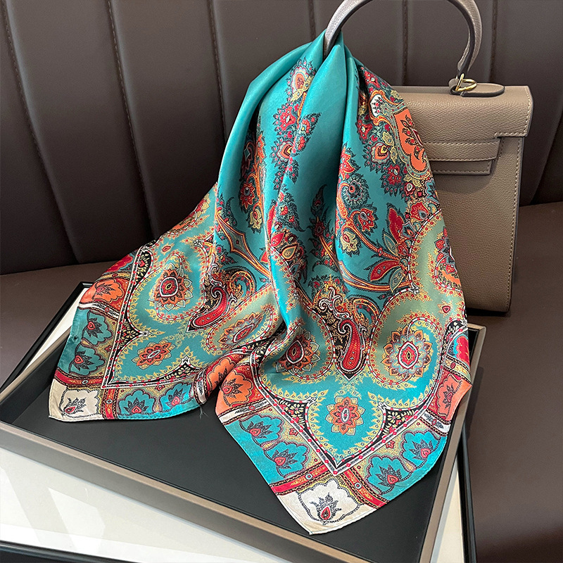 Bufanda cuadrada de seda autén - Women Fashion Necktie reseña y precio