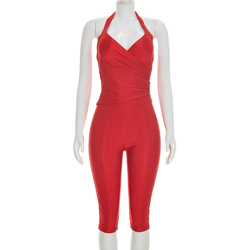 Conjunto de 2 piezas ajustado  - Lace Trim Cami reseña y precio