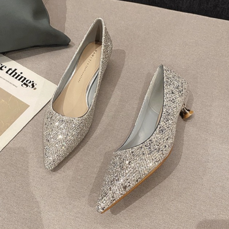 Tacones altos dorados, diseño  - Women'S Fashion Shoes reseña y precio