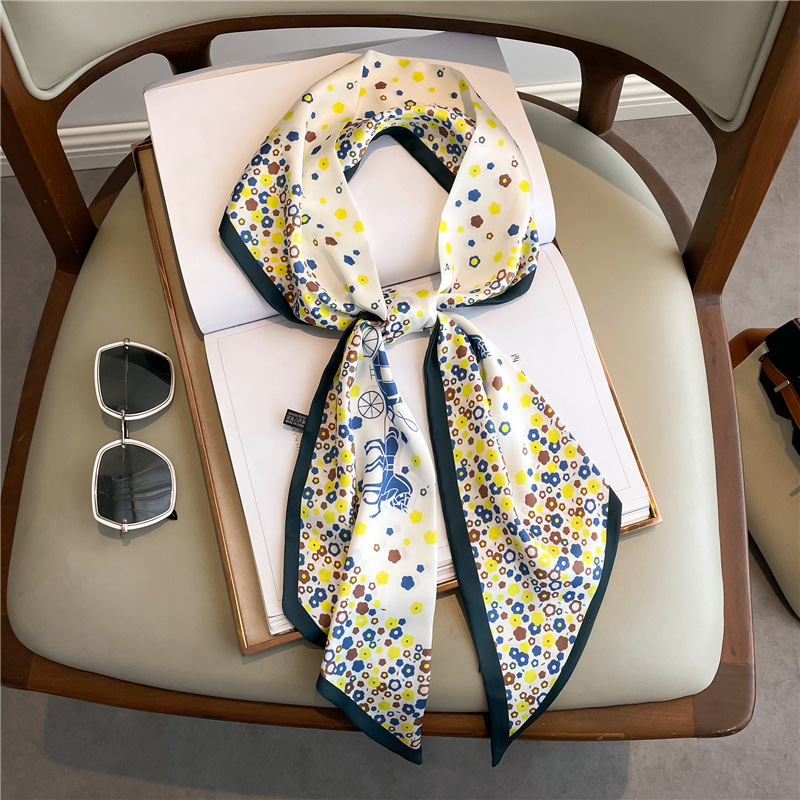 Pañuelo largo de seda con esta - Women Fashion Necktie reseña y precio