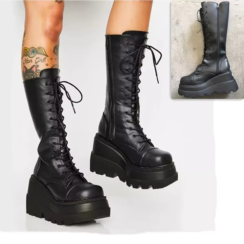 Botas de plataforma para mujer - Women'S Fashion Knee High Boots reseña y precio