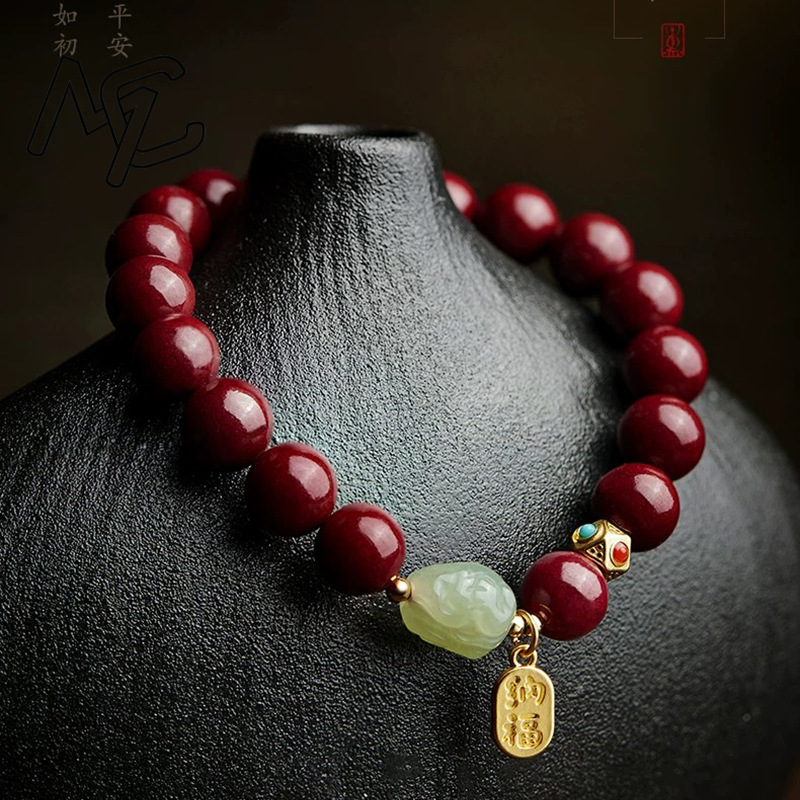 Pulsera de Cinabrio Rojo Natur - Women'S Fashion Jewellery reseña y precio