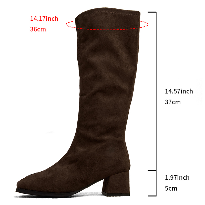 Botas hasta la rodilla de tacó - Women'S Fashion Knee High Boots reseña y precio