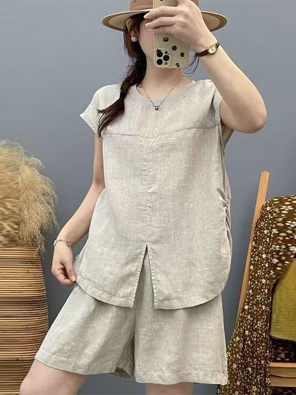 Conjunto de Lino y Algodón de  - Women Fashion Over The Years reseña y precio