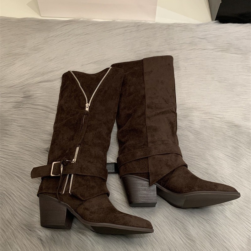 Botas de mujer de cuero de ant - Women'S Fashion Knee High Boots reseña y precio