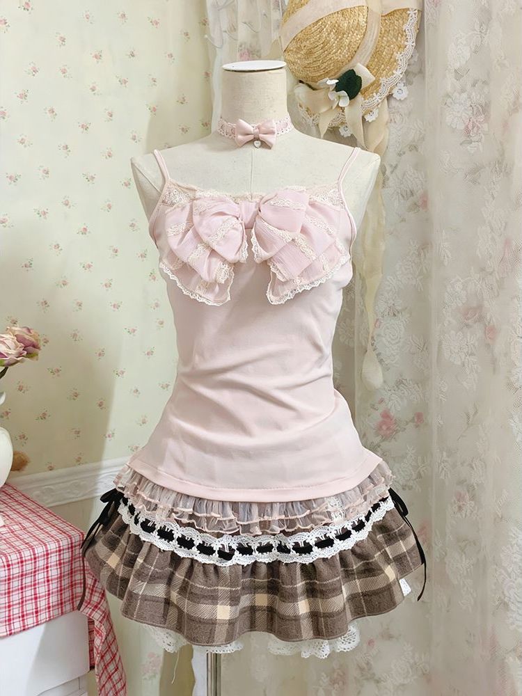 Conjunto de Tres Piezas Estilo - Lace Trim Cami reseña y precio